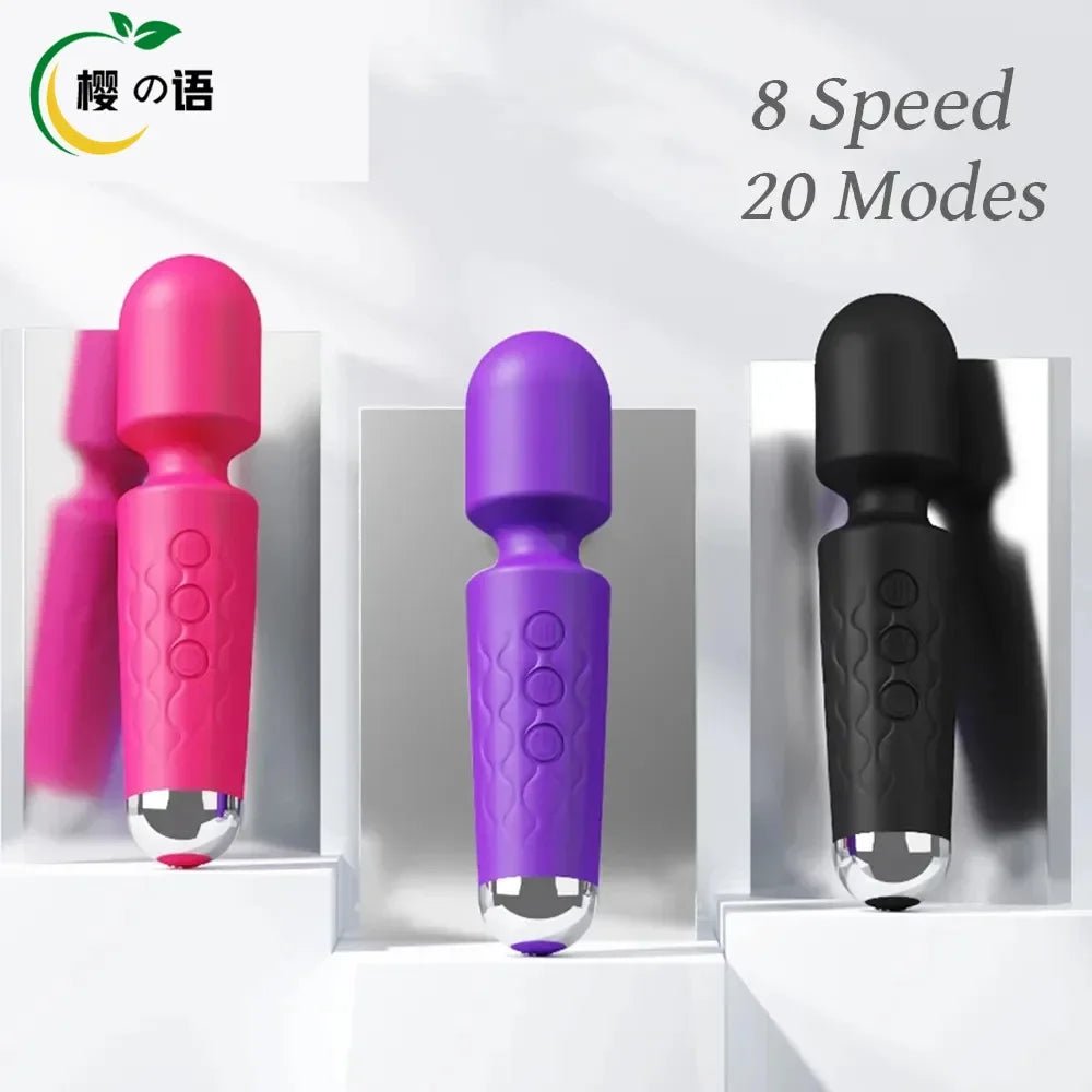 FlexiWave 20 Mode Wand Vibrator - SinfulX - Personal Care > Sexual Wellness > Wand Vibrator