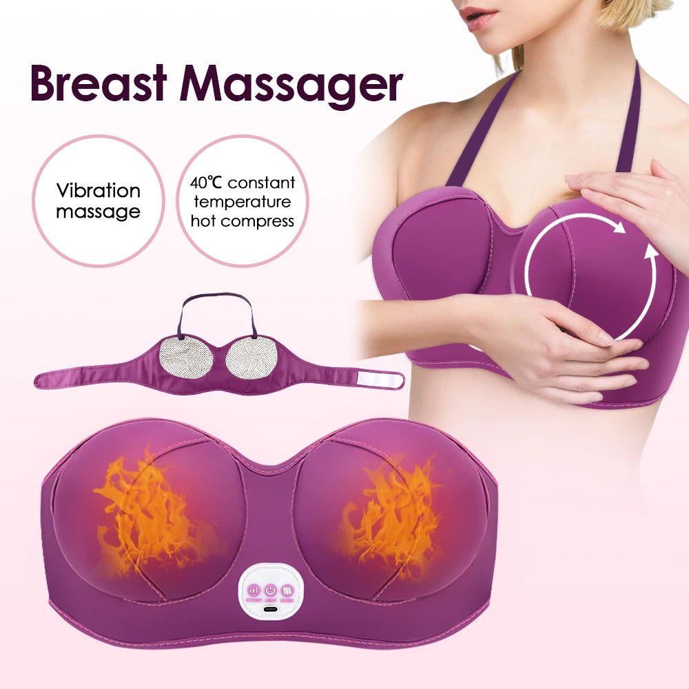 LunaLift Heated Breast Massager Bra - SinfulX - Personal Care > Sexual Wellness > Breast Massager