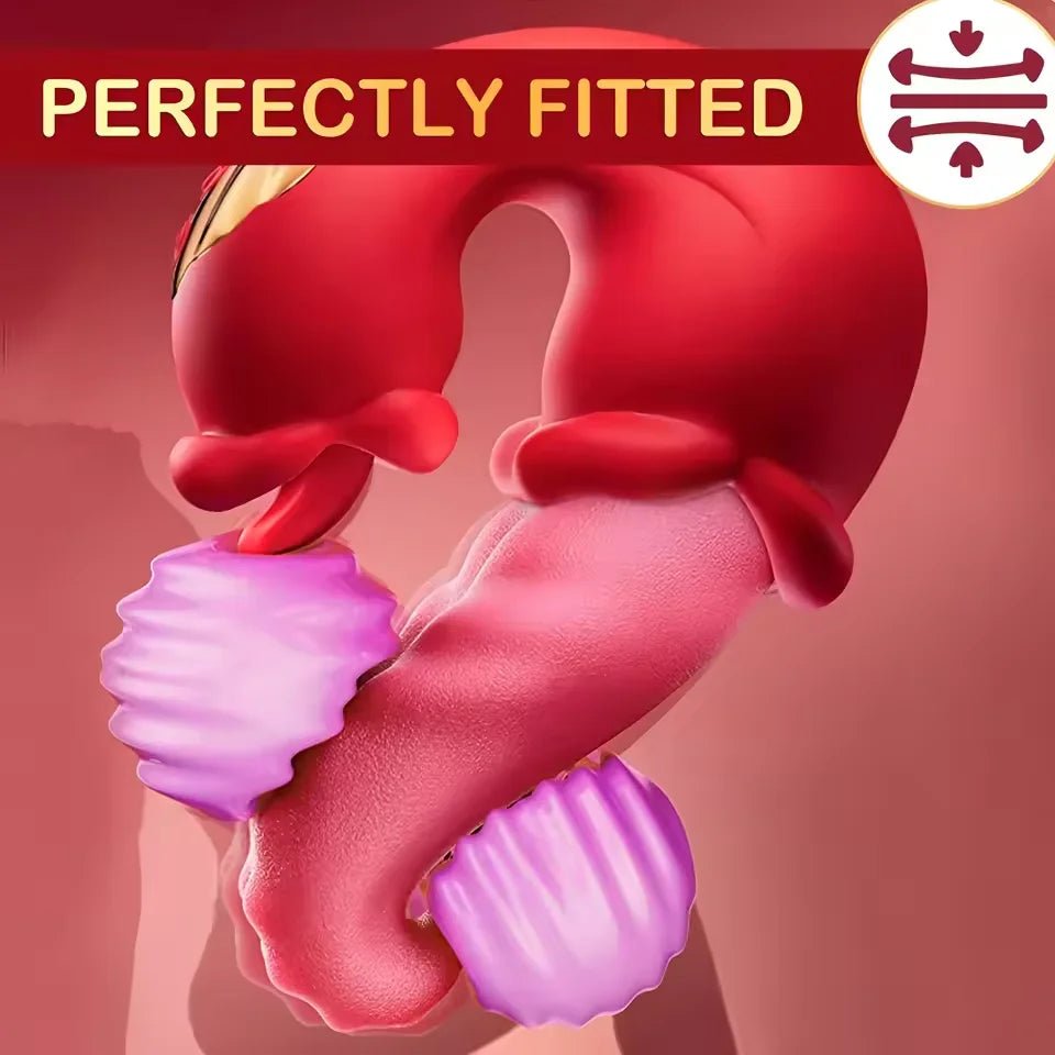 LuxeGlide Thrusting Tongue G - Spot Vibrator - SinfulX - Personal Care > Sexual Wellness > Tongue Vibrator