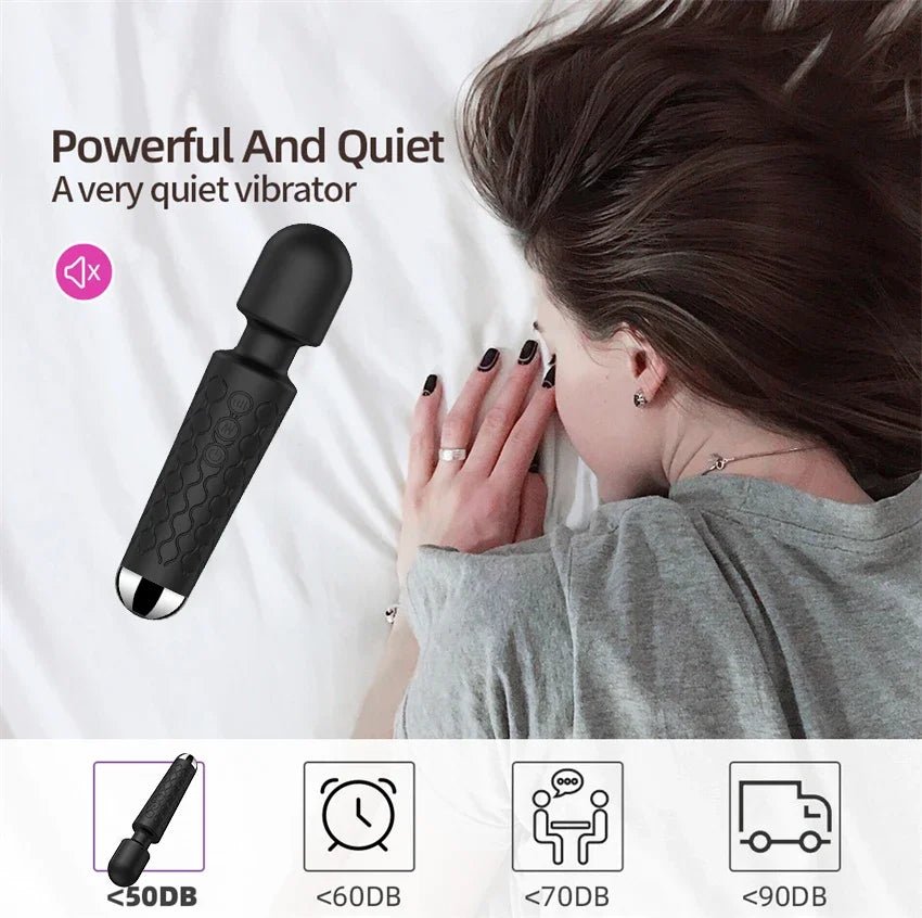 FlexiWave 20 Mode Wand Vibrator - SinfulX - Personal Care > Sexual Wellness > Wand Vibrator