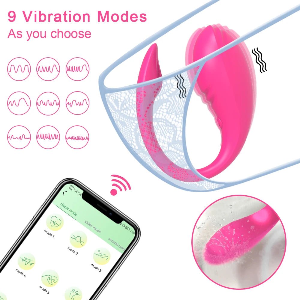 StealthEgg App Control Panty Vibrator 9 Modes - SinfulX - Personal Care > Sexual Wellness > Egg Vibrator