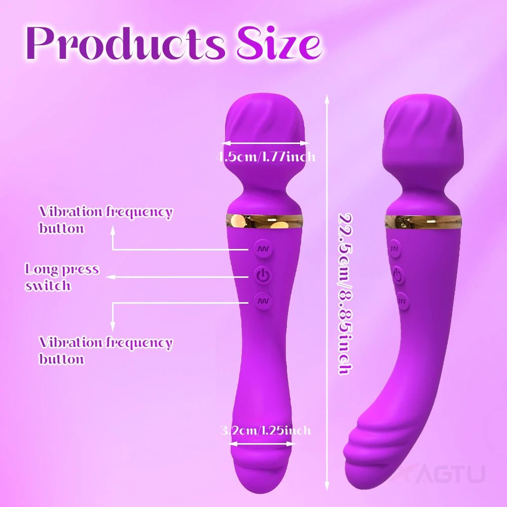 PulseForge 10X Mode Wand Vibrator - SinfulX - Personal Care > Sexual Wellness > Wand Vibrator