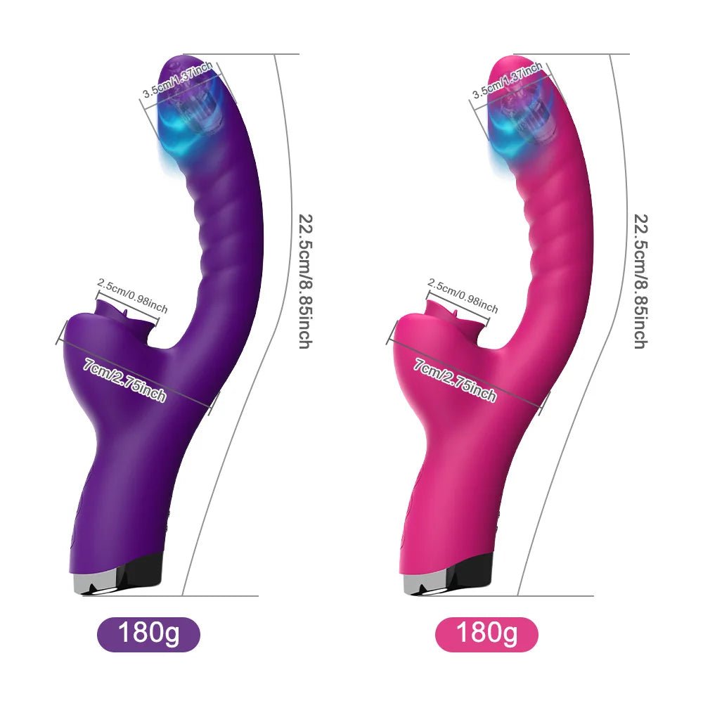 VelvetLick 20X Speed Tongue Licking Vibrator - SinfulX - Personal Care > Sexual Wellness > Clitoral Suction Vibrator