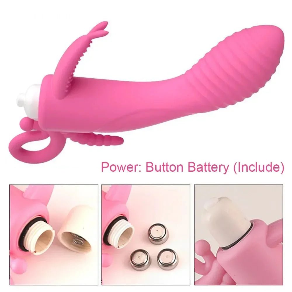 RoseWave Triple Stim Dildo Vibrator - SinfulX - Personal Care > Sexual Wellness > G - Spot Vibrator