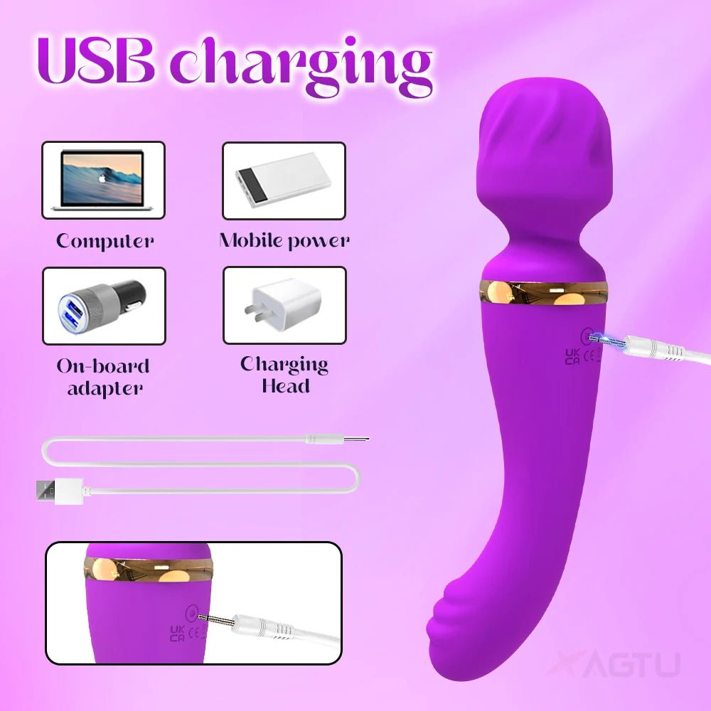 PulseForge 10X Mode Wand Vibrator - SinfulX - Personal Care > Sexual Wellness > Wand Vibrator