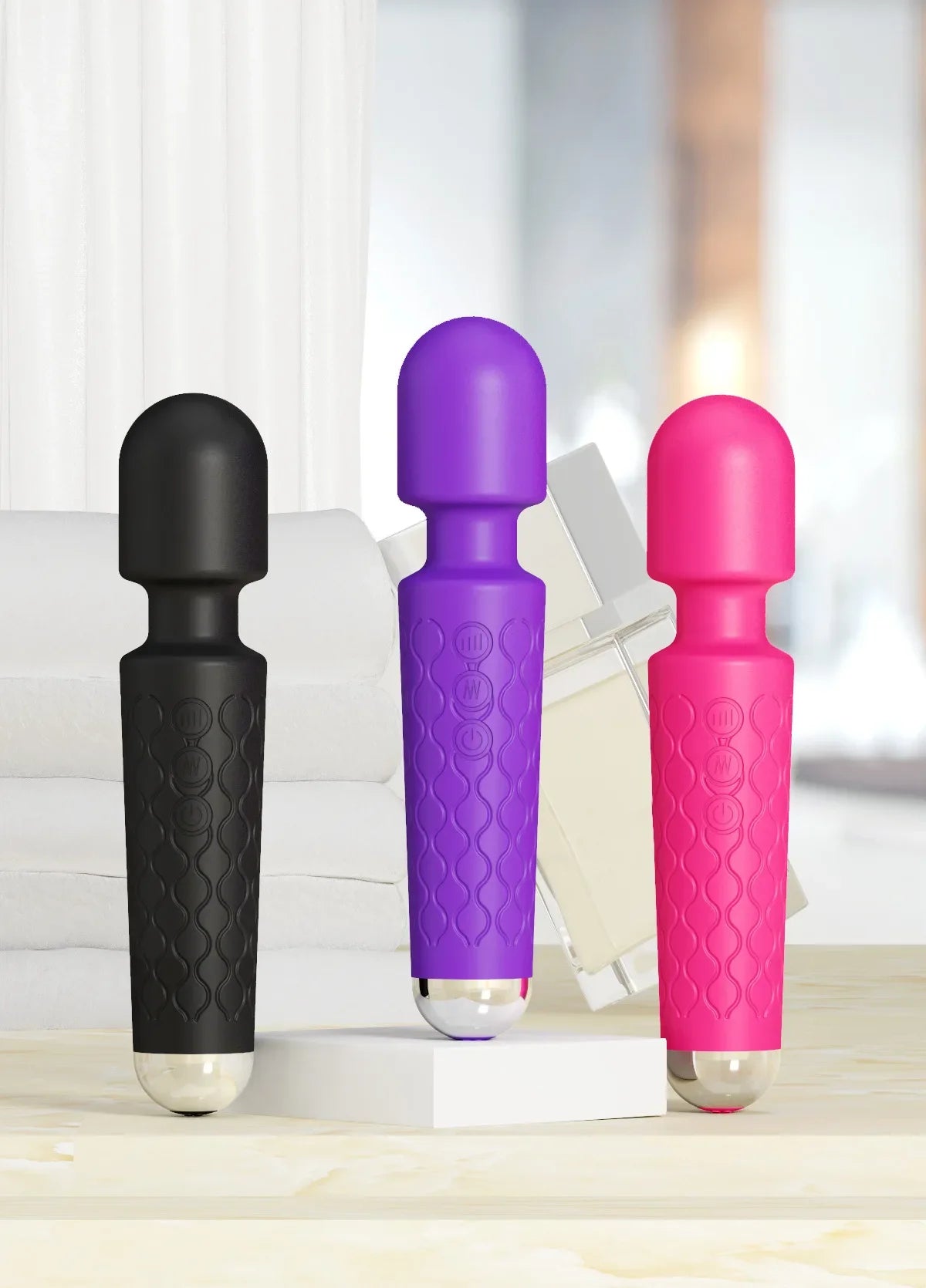 FlexiWave 20 Mode Wand Vibrator - SinfulX - Personal Care > Sexual Wellness > Wand Vibrator