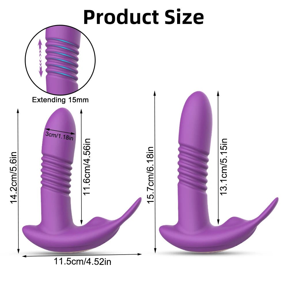 SyncThrust App Control Thrusting Rabbit Vibrator - SinfulX - Personal Care > Sexual Wellness > Rabbit Vibrator