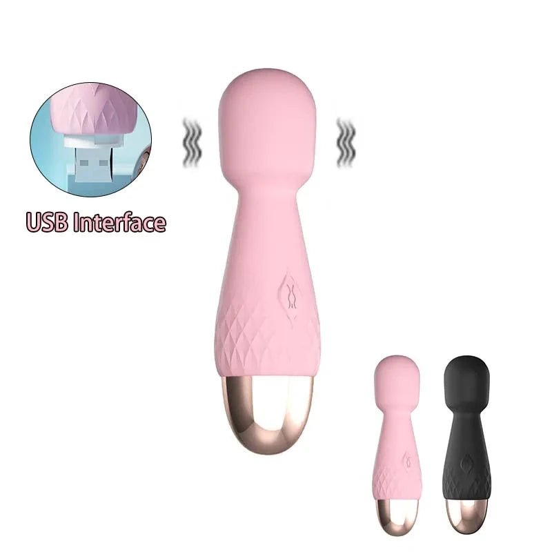 MiniVolt Mini Dual Sided Wand Vibrator 10 Modes - SinfulX - Personal Care > Sexual Wellness > Wand Vibrator