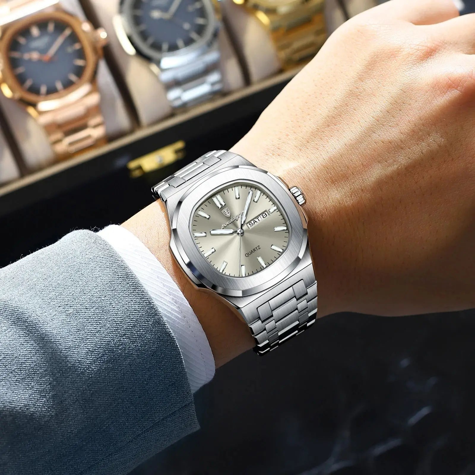 Men’s Luxury Square Watch - SinfulXMen's Watch