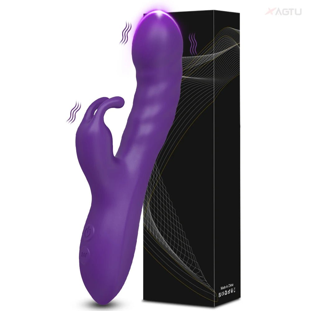 RoseThrust Royale Rabbit Thrusting Vibrator 10 Modes - SinfulX - Personal Care > Sexual Wellness > Rabbit Vibrator