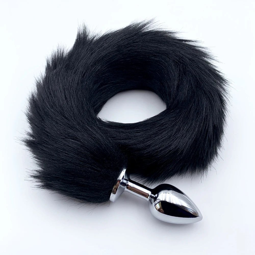 FoxSteel Fox Tail Steel Butt Plug - SinfulX - Personal Care > Sexual Wellness > Butt Plug