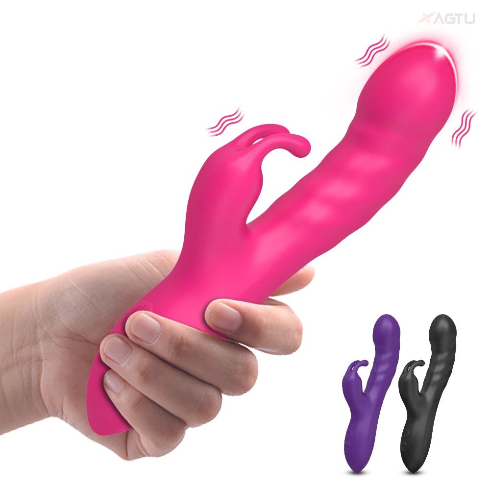 RoseThrust Royale Rabbit Thrusting Vibrator 10 Modes - SinfulX - Personal Care > Sexual Wellness > Rabbit Vibrator