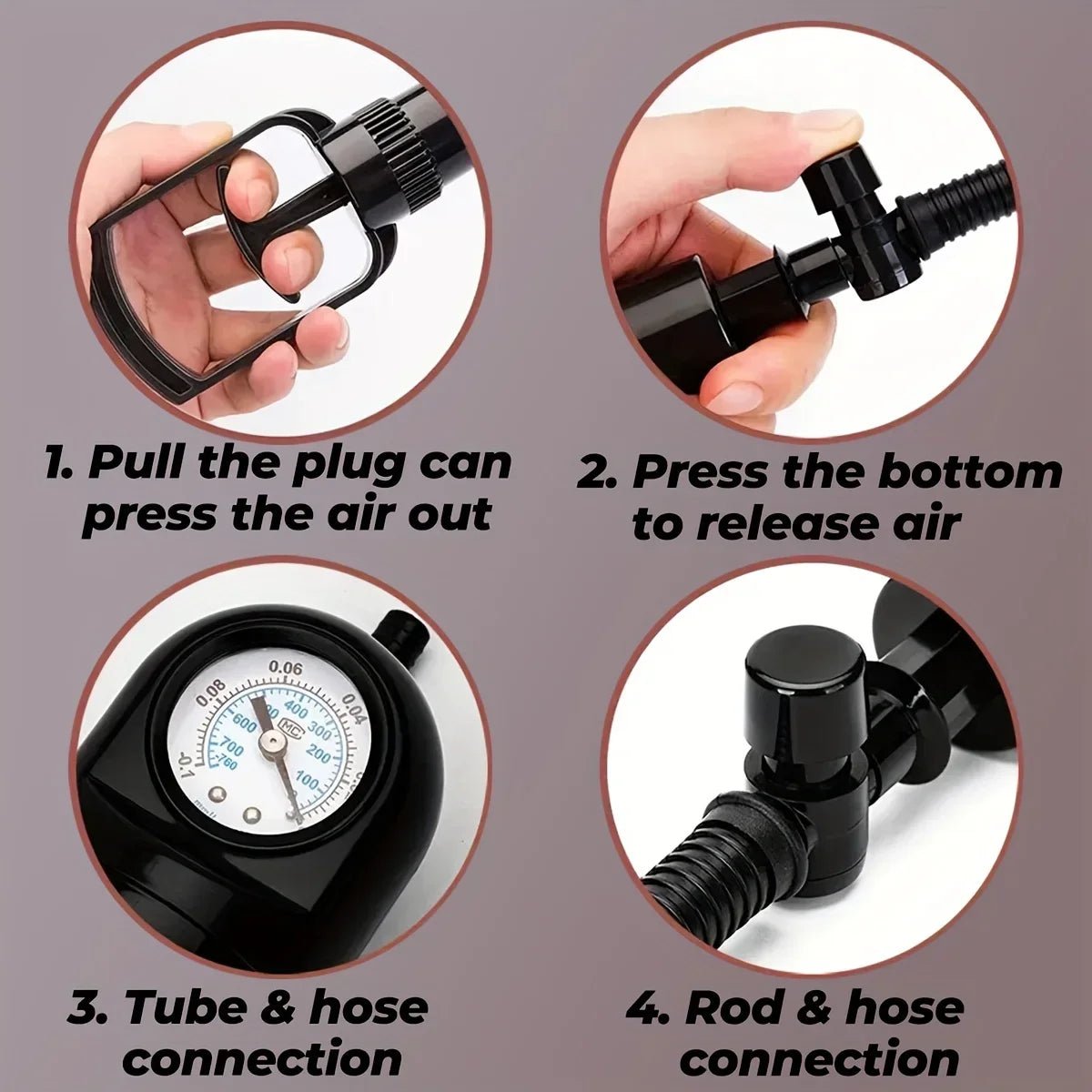 PowerVac Manual Penis Pump Pro - SinfulX - Personal Care > Sexual Wellness > Penis Pump