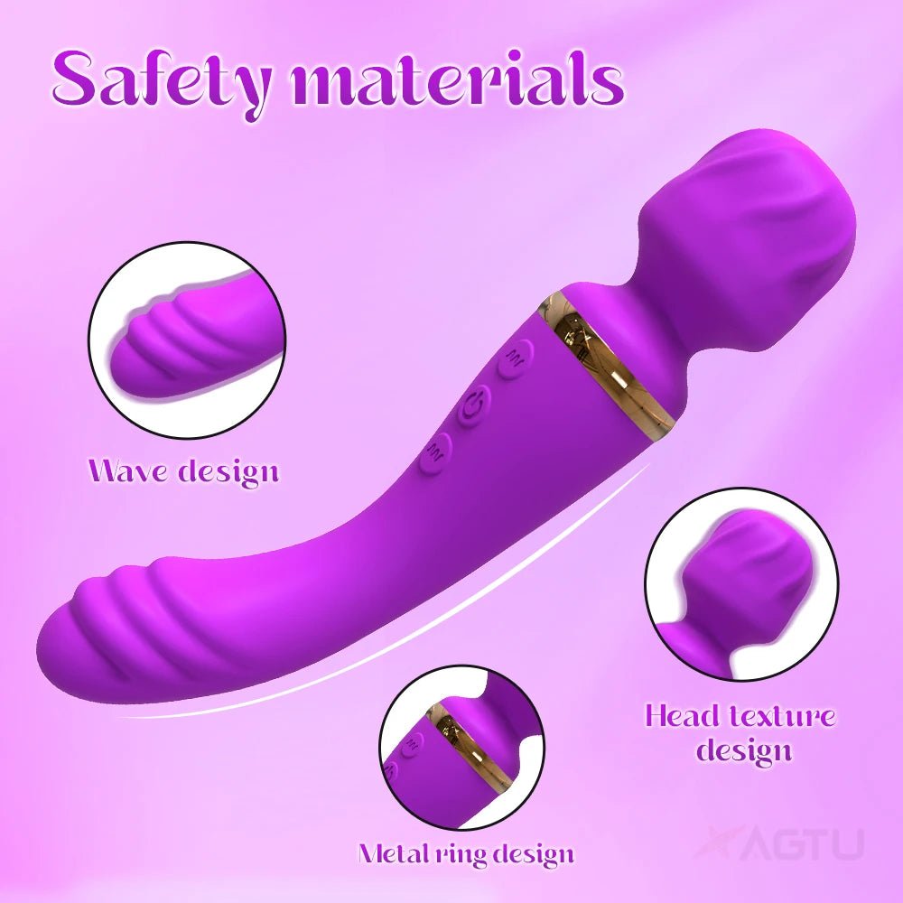 PulseForge 10X Mode Wand Vibrator - SinfulX - Personal Care > Sexual Wellness > Wand Vibrator