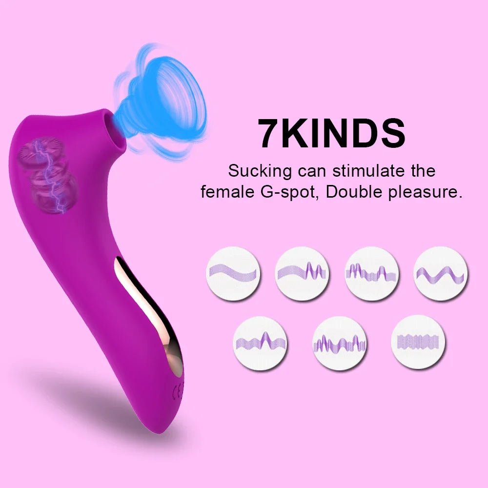 AeroBloom 7X Clitoral Suction Vibrator - SinfulX - Personal Care > Sexual Wellness > Clitoral Suction Vibrator