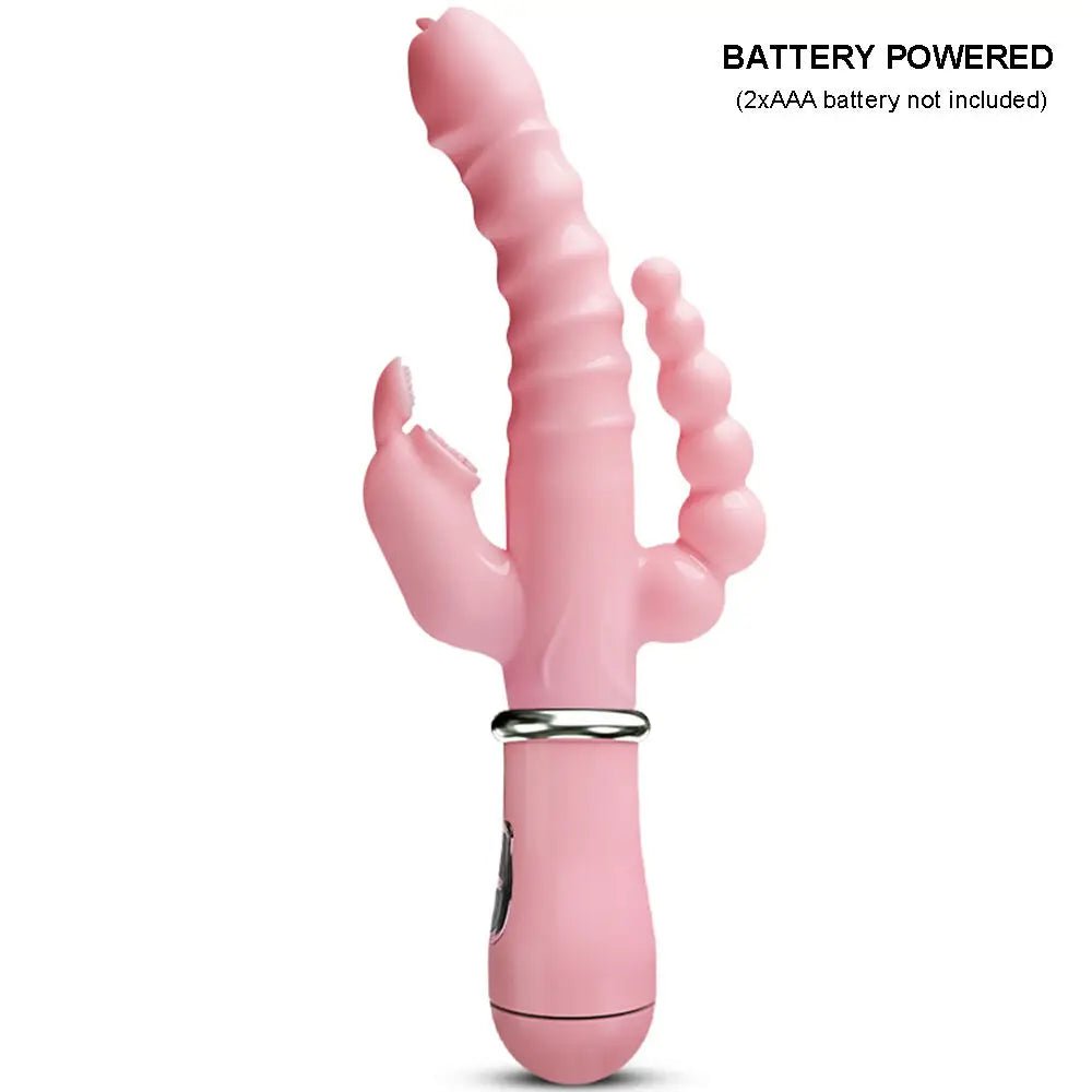 TriFusion 3 - in - 1 Rabbit Tongue Vibrator - SinfulX - Personal Care > Sexual Wellness > G - Spot Vibrator