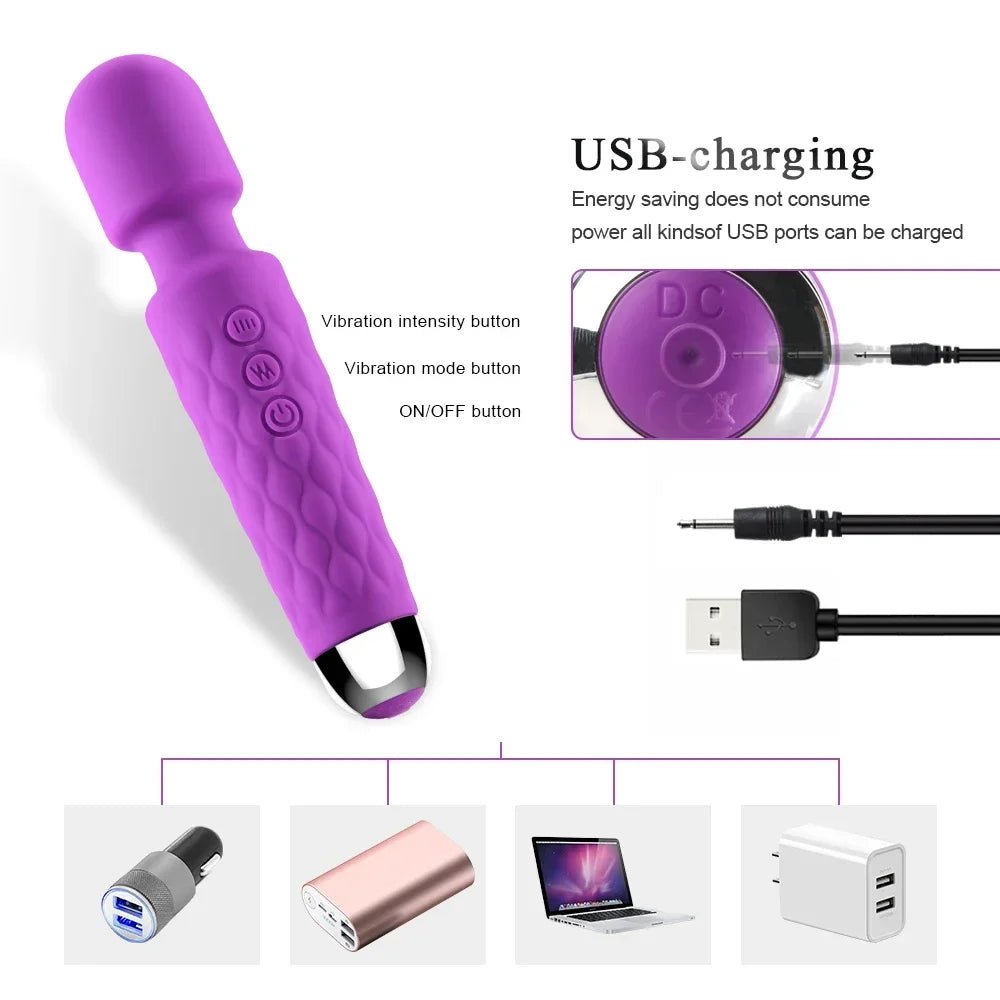 FlexWave 20 Mode G - Spot Wand Vibrator - SinfulX - Personal Care > Sexual Wellness > Wand Vibrator