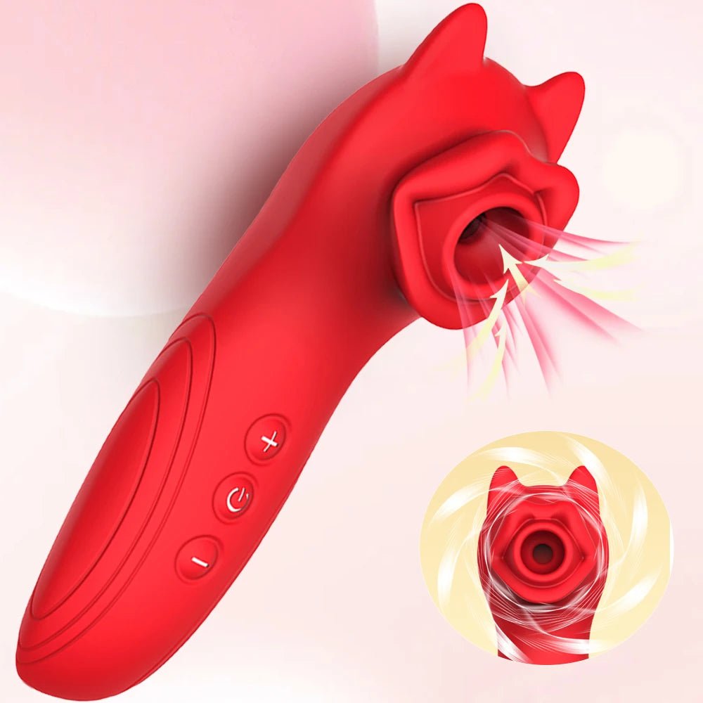 RosePulse Rose Suction Vibrator 10 Modes - SinfulX - Personal Care > Sexual Wellness > Clitoral Suction Vibrator