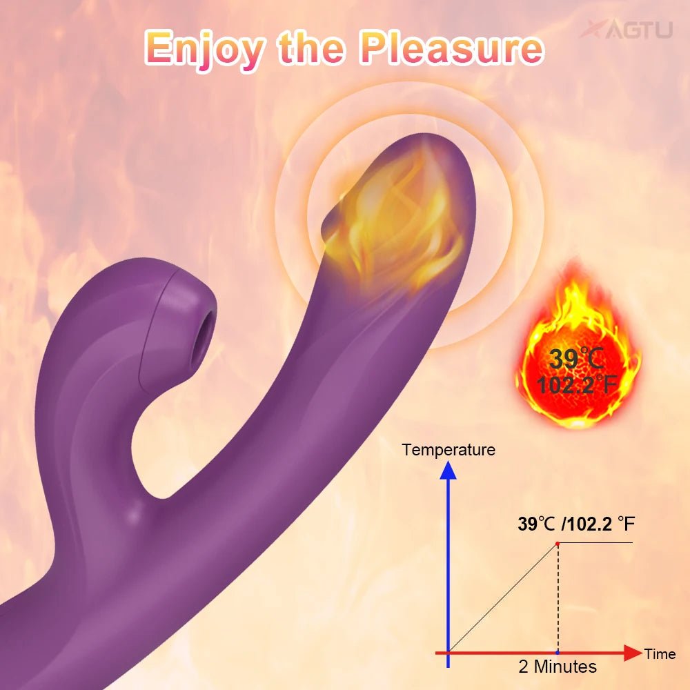 HeatSuction Heated Suction G - Spot Vibrator - SinfulX - Personal Care > Sexual Wellness > Wand Vibrator