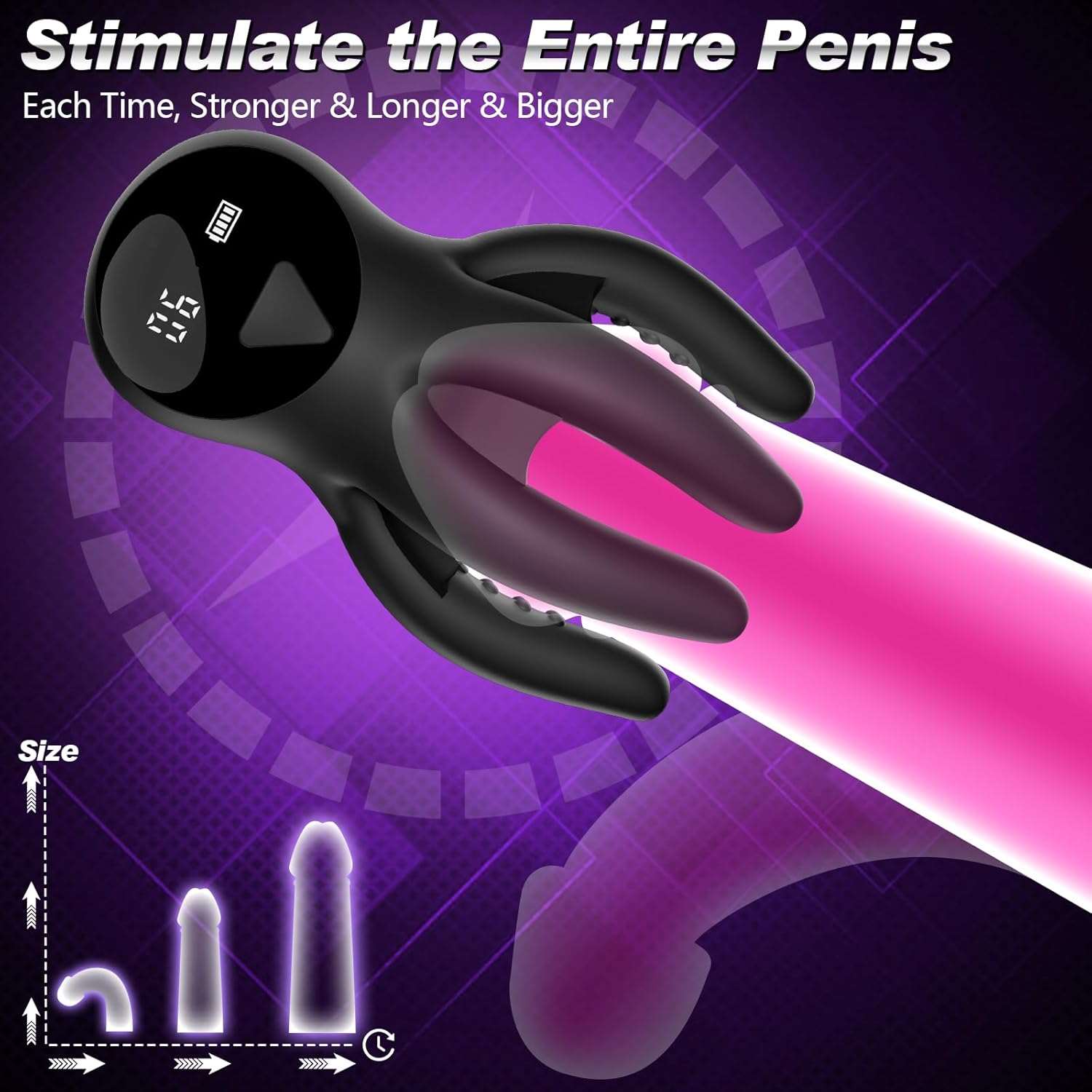 SecretGrip APP Control Training Vibrations Penis Stroker - SinfulX