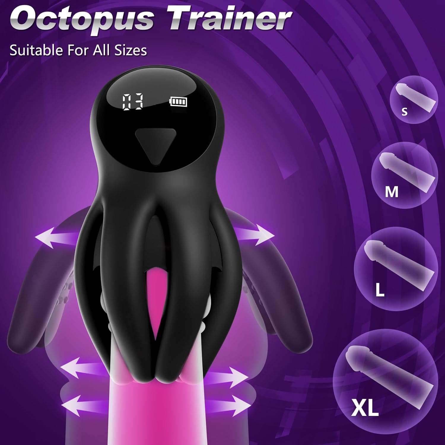 SecretGrip APP Control Training Vibrations Penis Stroker - SinfulX