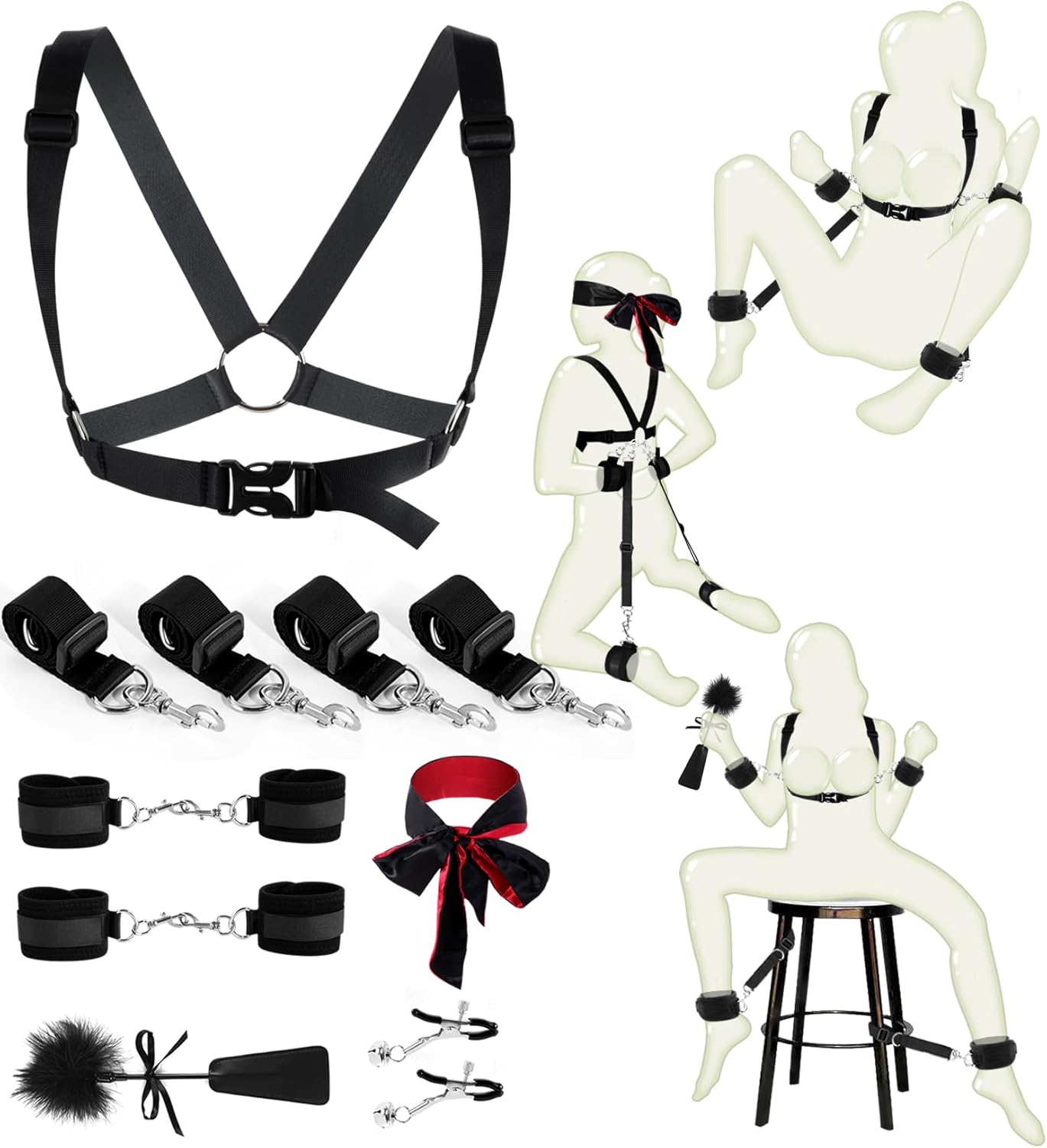 SecureKit 13-Piece BDSM Bondage Restraints Set_SinfulX_premium_sex_toys