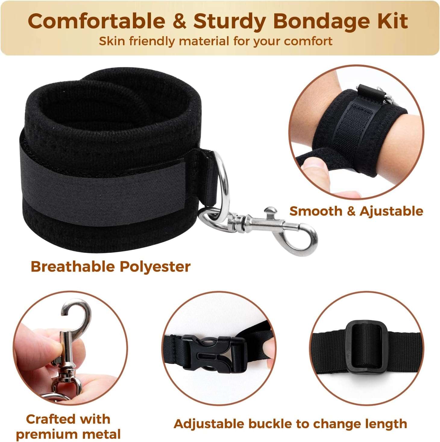 SecureKit 13-Piece BDSM Bondage Restraints Set_SinfulX_premium_sex_toys