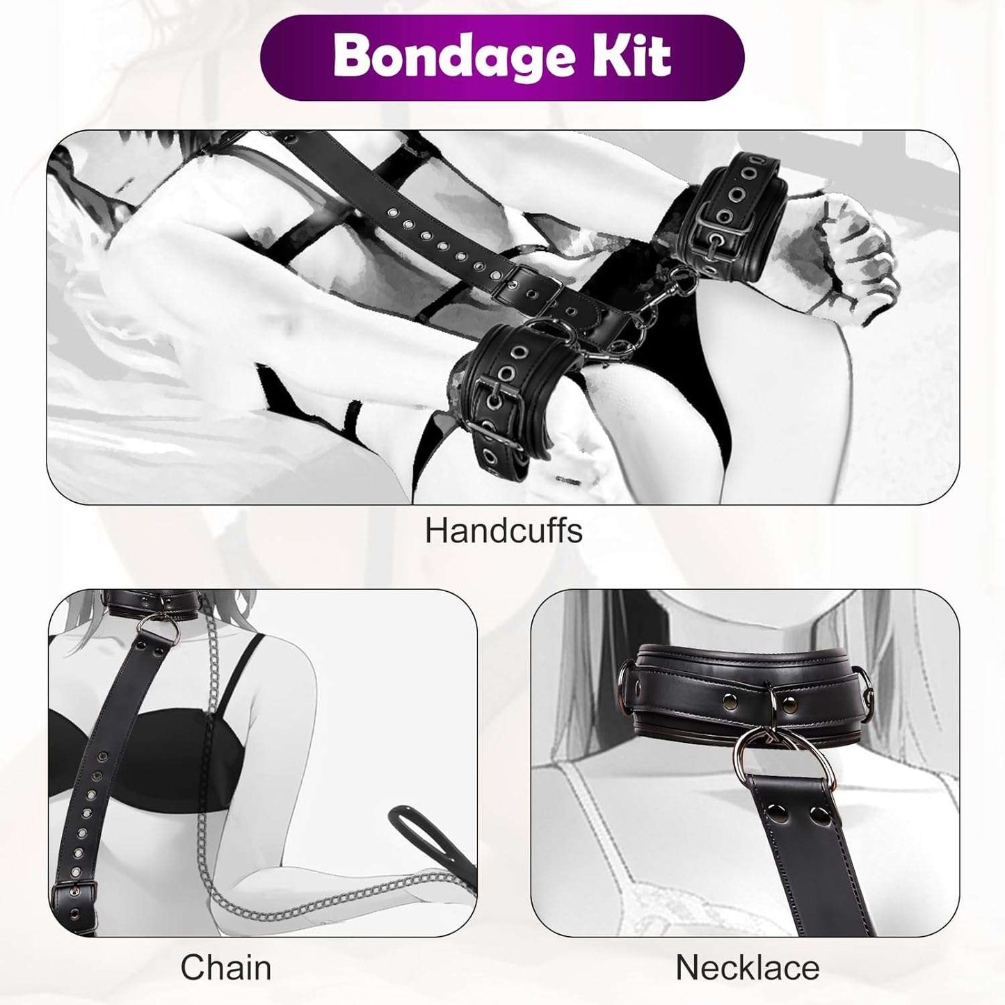 SecurePathKit Extreme BDSM Bondage Restraints Set_SinfulX_premium_sex_toys