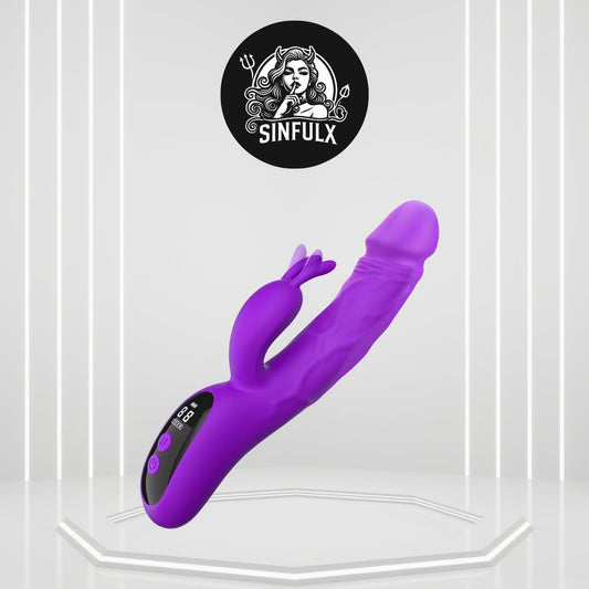 SeductiveCharm Thrusting Rabbit Dildo Vibrator - SinfulX