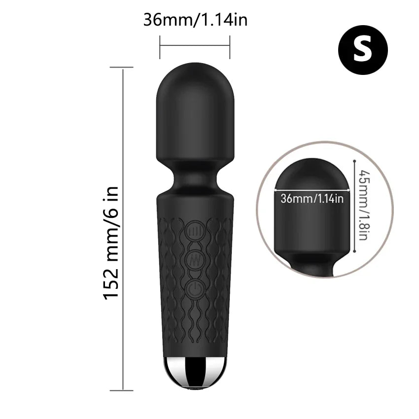 FlexiWave 20 Mode Wand Vibrator - SinfulX - Personal Care > Sexual Wellness > Wand Vibrator