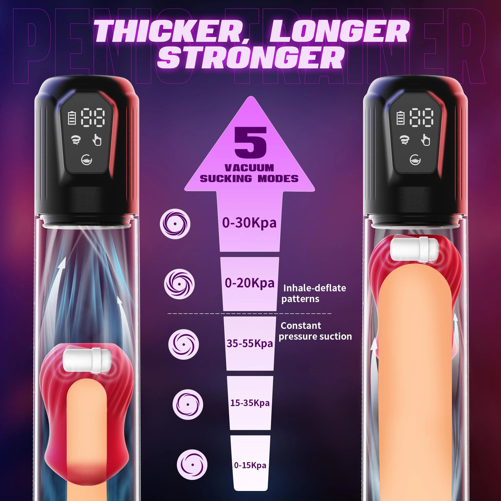 VoltRise VoltRise LCD Pump Trainer - SinfulX - Personal Care > Sexual Wellness > Penis Pump