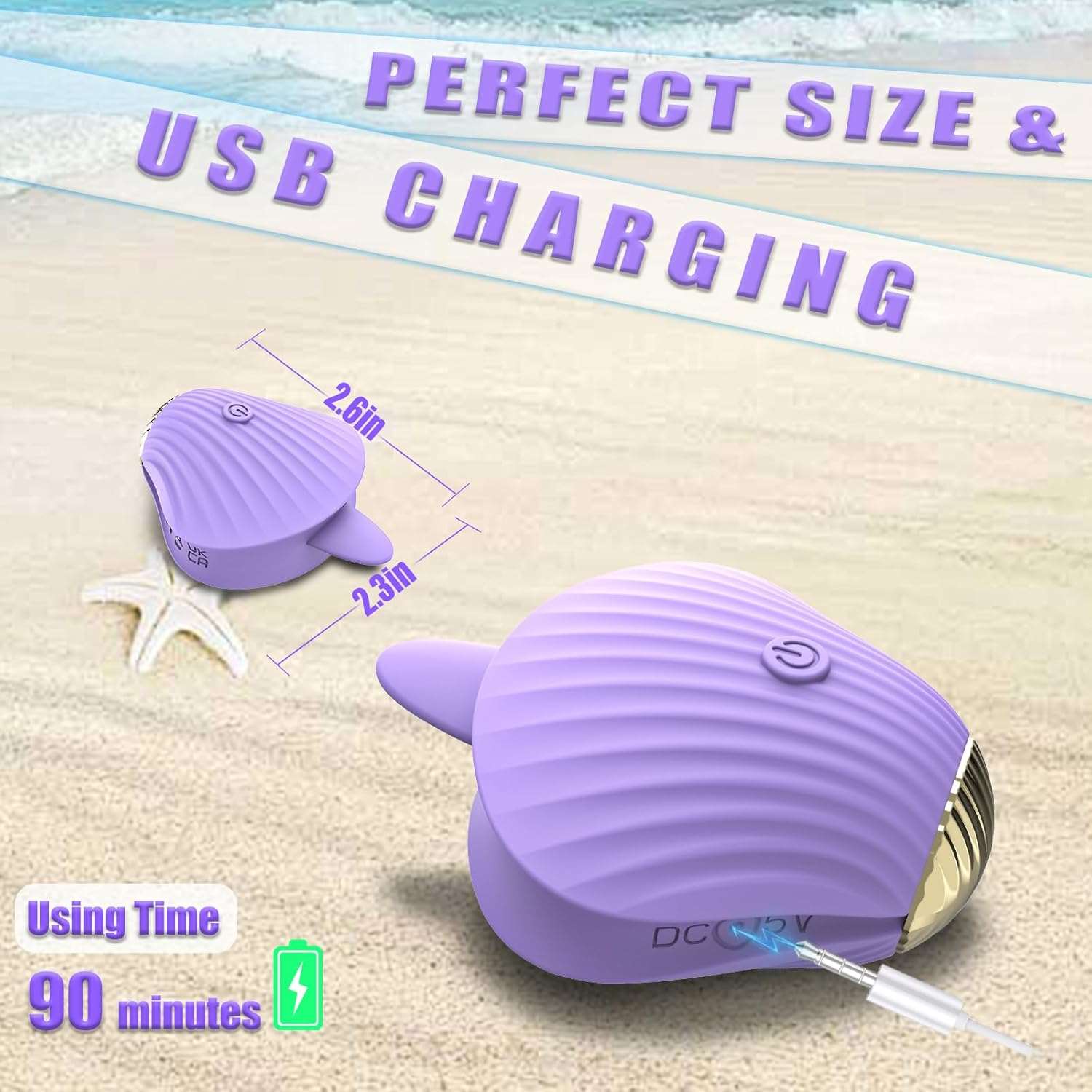 ShellPearl Mini Clitoral Licking Vibrator - SinfulX