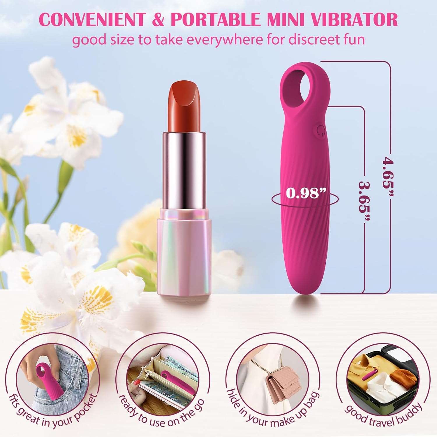 SparkSilk Portable Bullet Vibrator - SinfulX