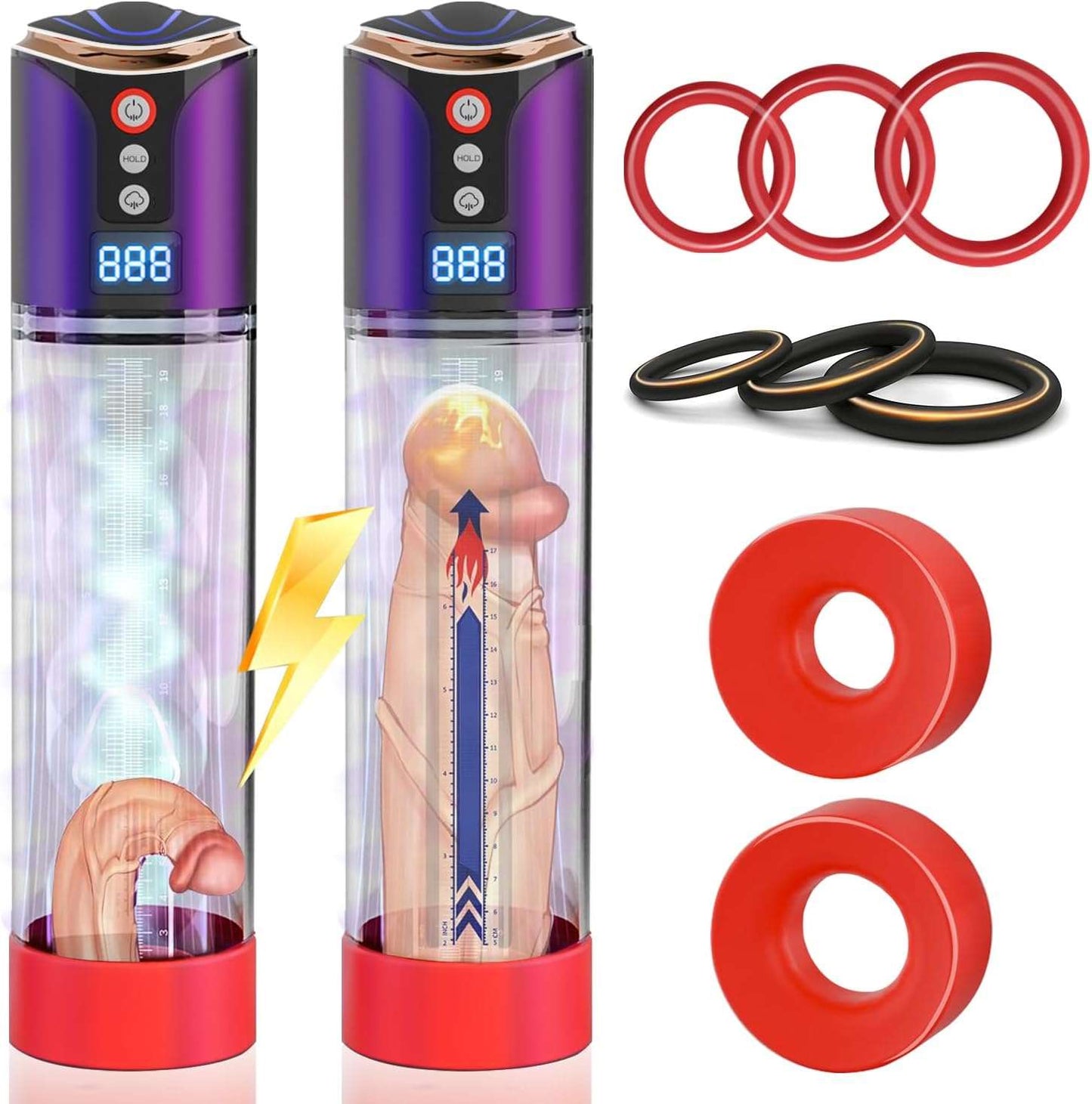 StrengthFlow Powerful Multi - Suction Penis Pump - SinfulX