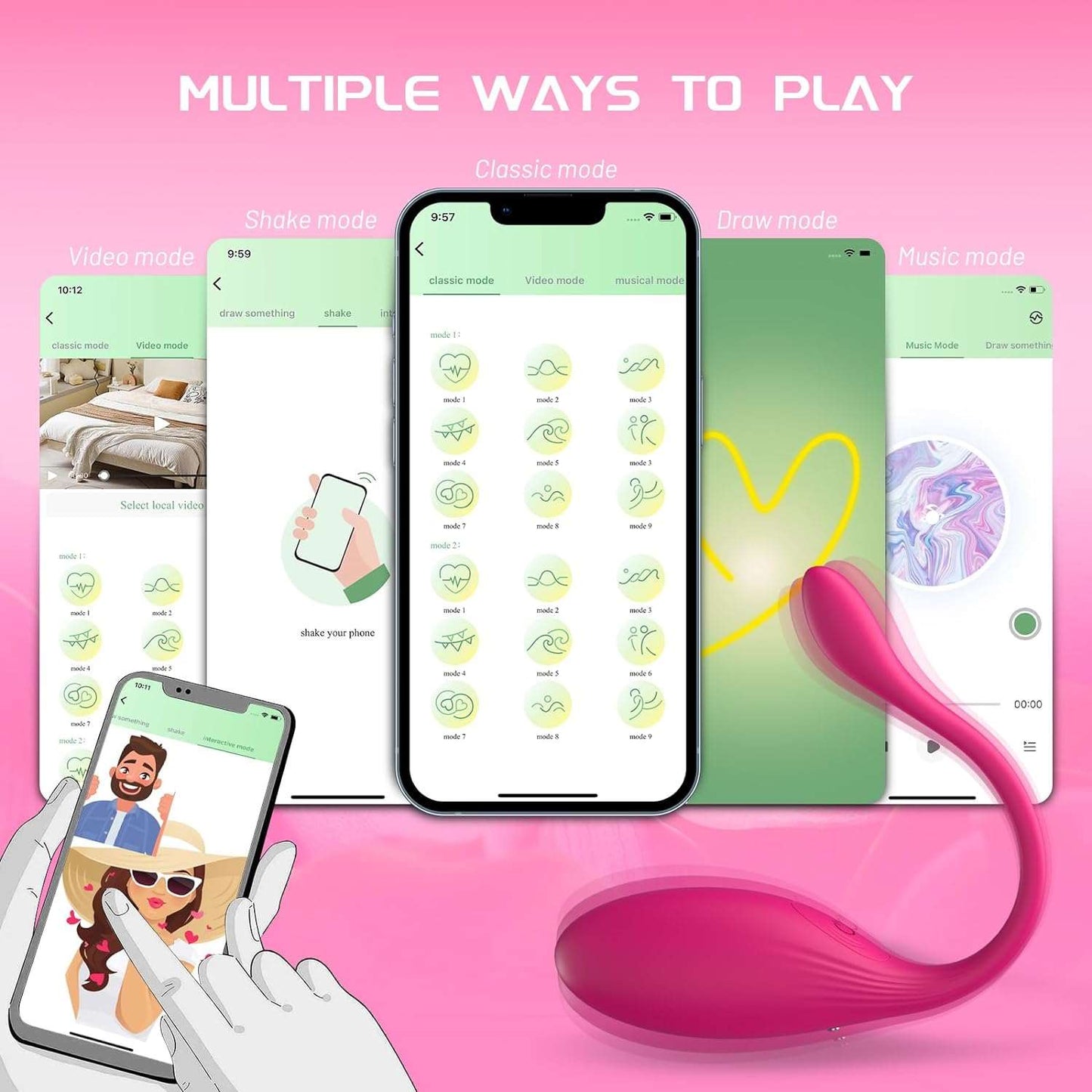 SubtleRhythm Remote Control Couples Vibrator Egg_SinfulX_premium_sex_toys