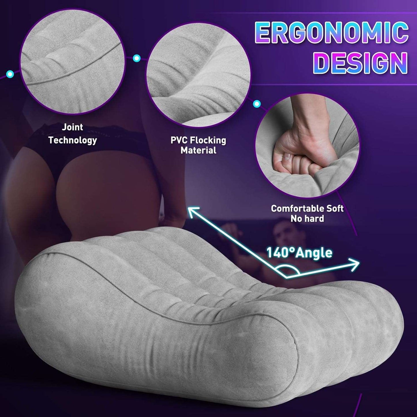 SuperL Inflatable Sex Position Lounge Chair - SinfulX
