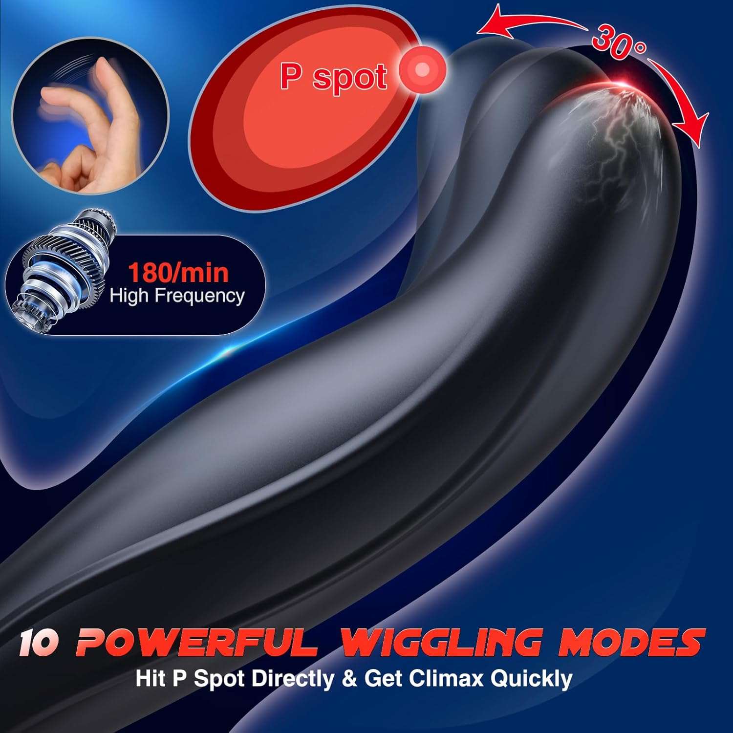 SwiftVibe Remote Control Prostate Massager Ring - SinfulX