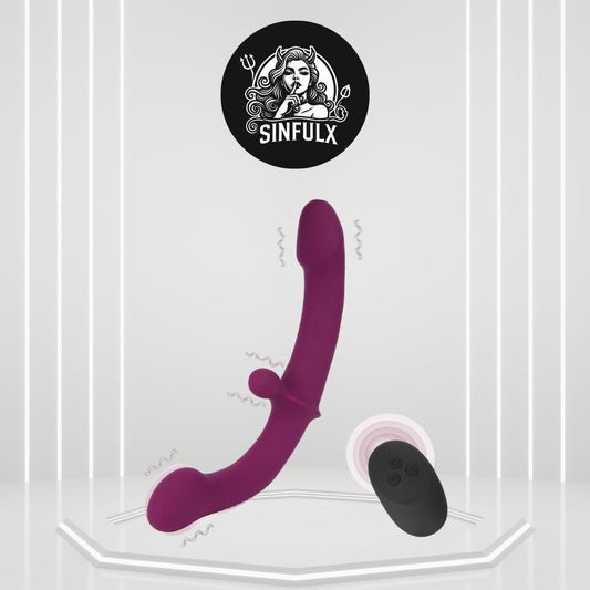 SymphonyVibe Dual Ended Remote Control Dildo Vibrator - SinfulX