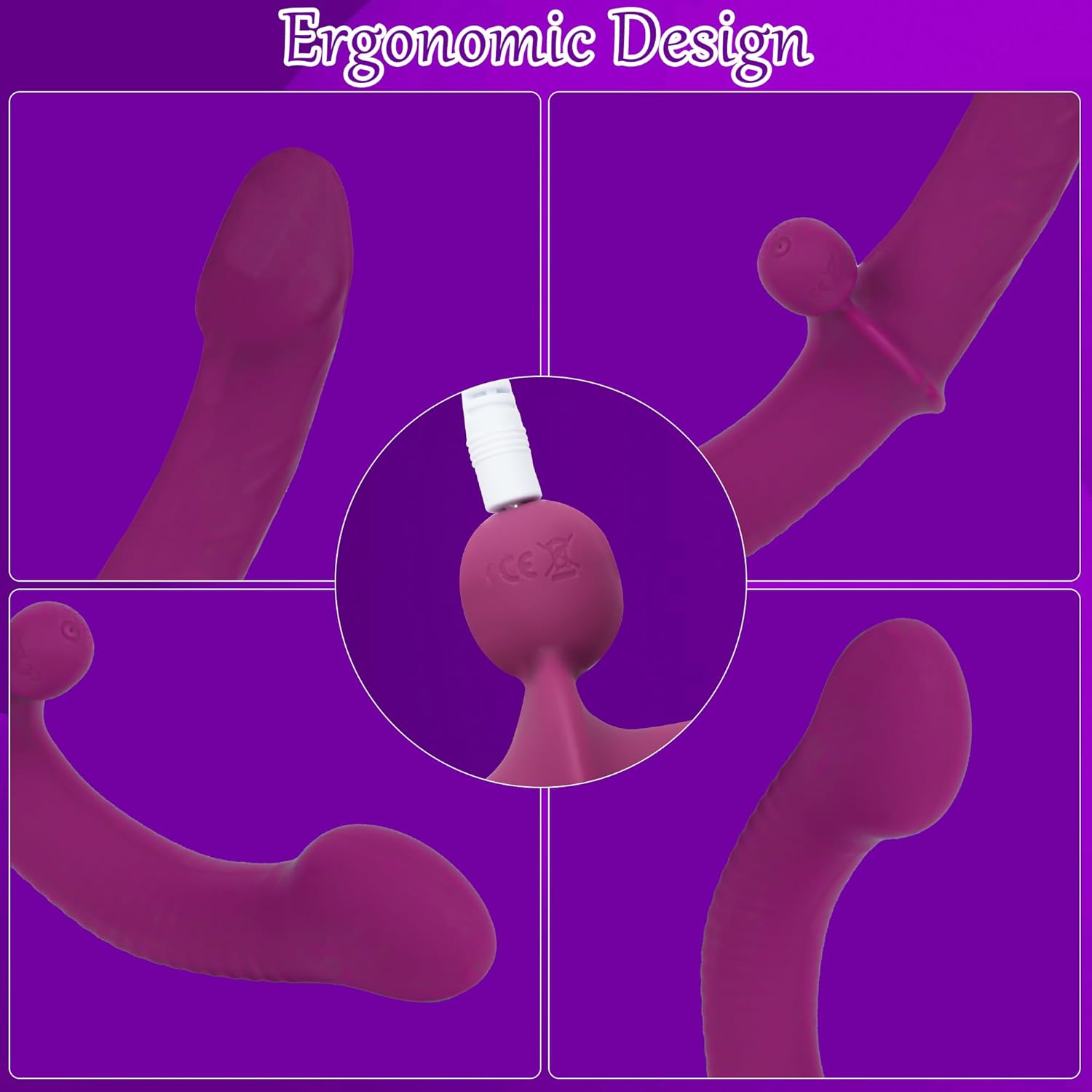 SymphonyVibe Dual Ended Remote Control Dildo Vibrator - SinfulX