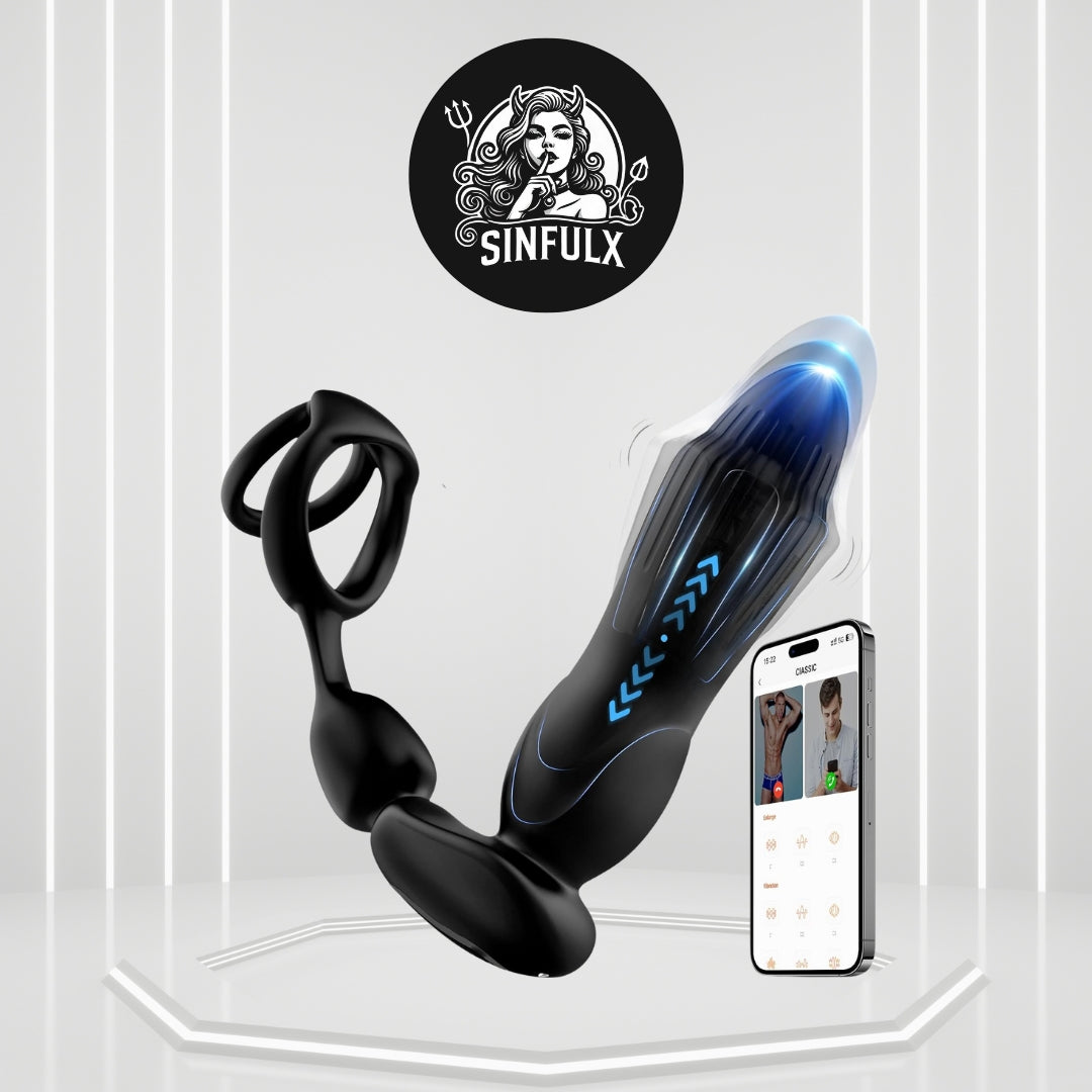 SyncRing App Control Prostate Massager Cock Ring_SinfulX_premium_sex_toys