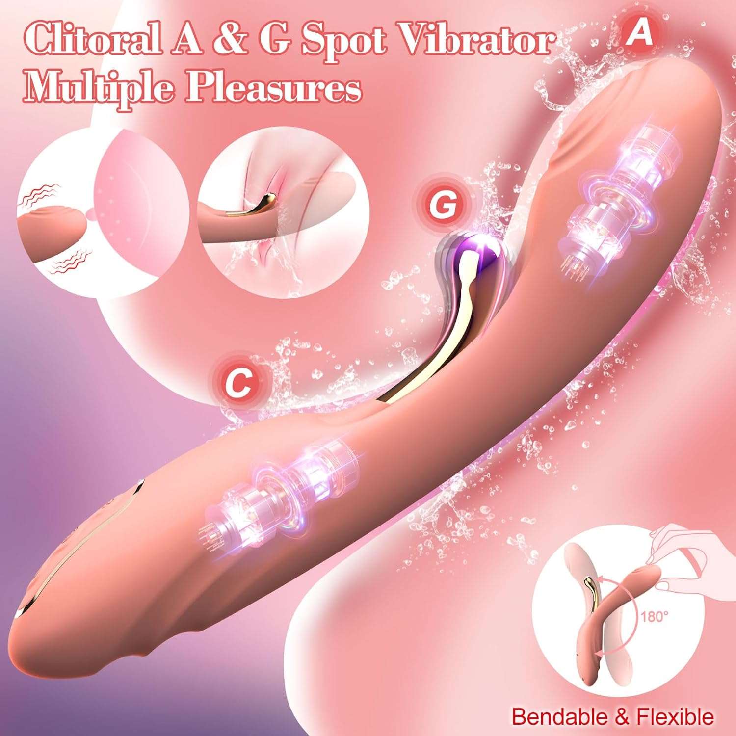 TandemVibe Multiple Pleasure Dildo Vibrator_SinfulX_premium_sex_toys