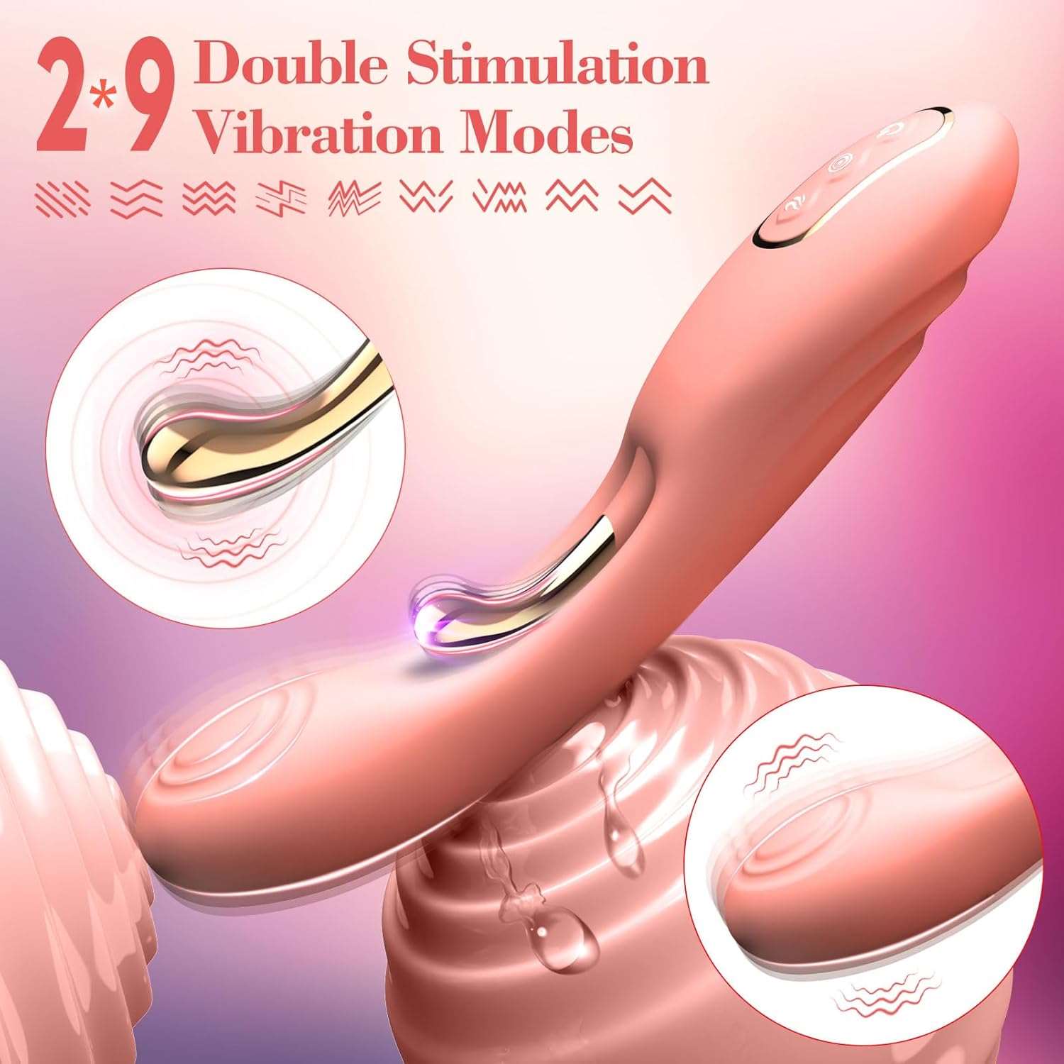 TandemVibe Multiple Pleasure Dildo Vibrator_SinfulX_premium_sex_toys