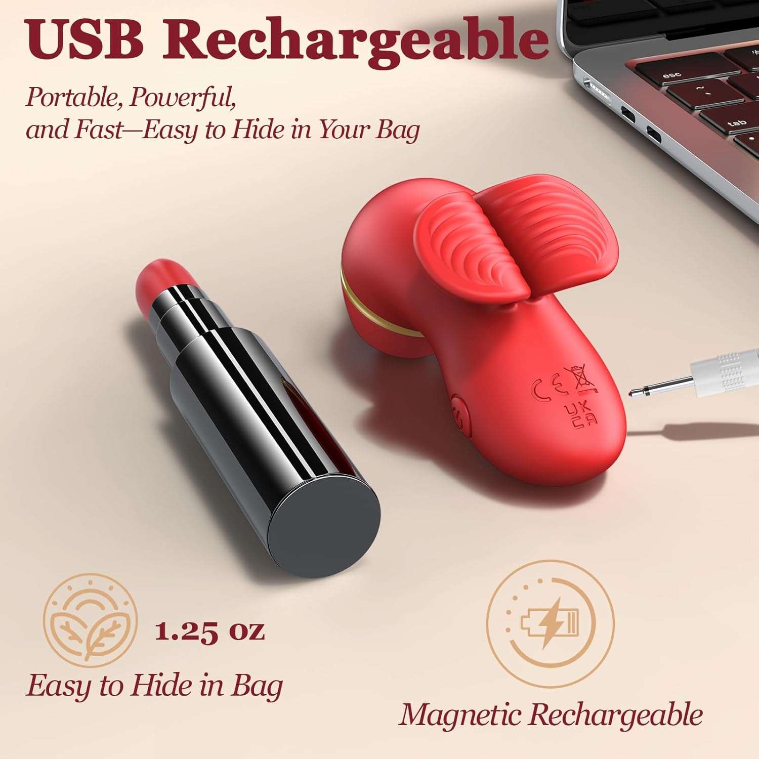 TeaseFlicker Clitoral Stimulation Finger Vibrator - SinfulX