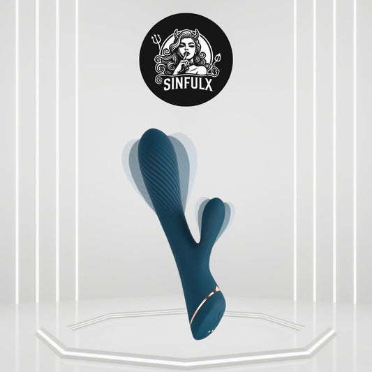 TeaseGlide G - Spot Clitoral Stimulation Dildo Vibrator - SinfulX