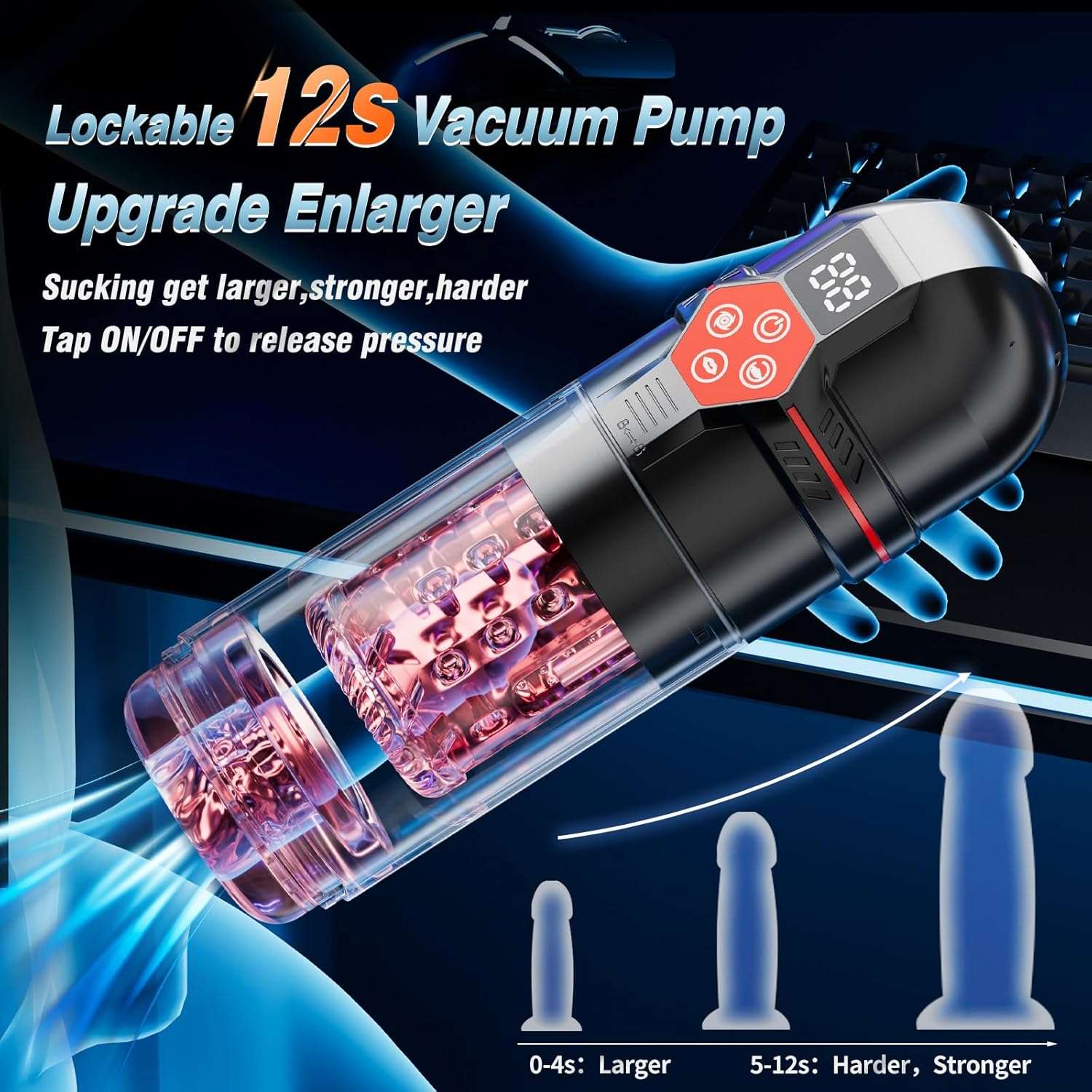 TeaseGrip 6 - in1 Male Masturbator Penis Pump - SinfulX