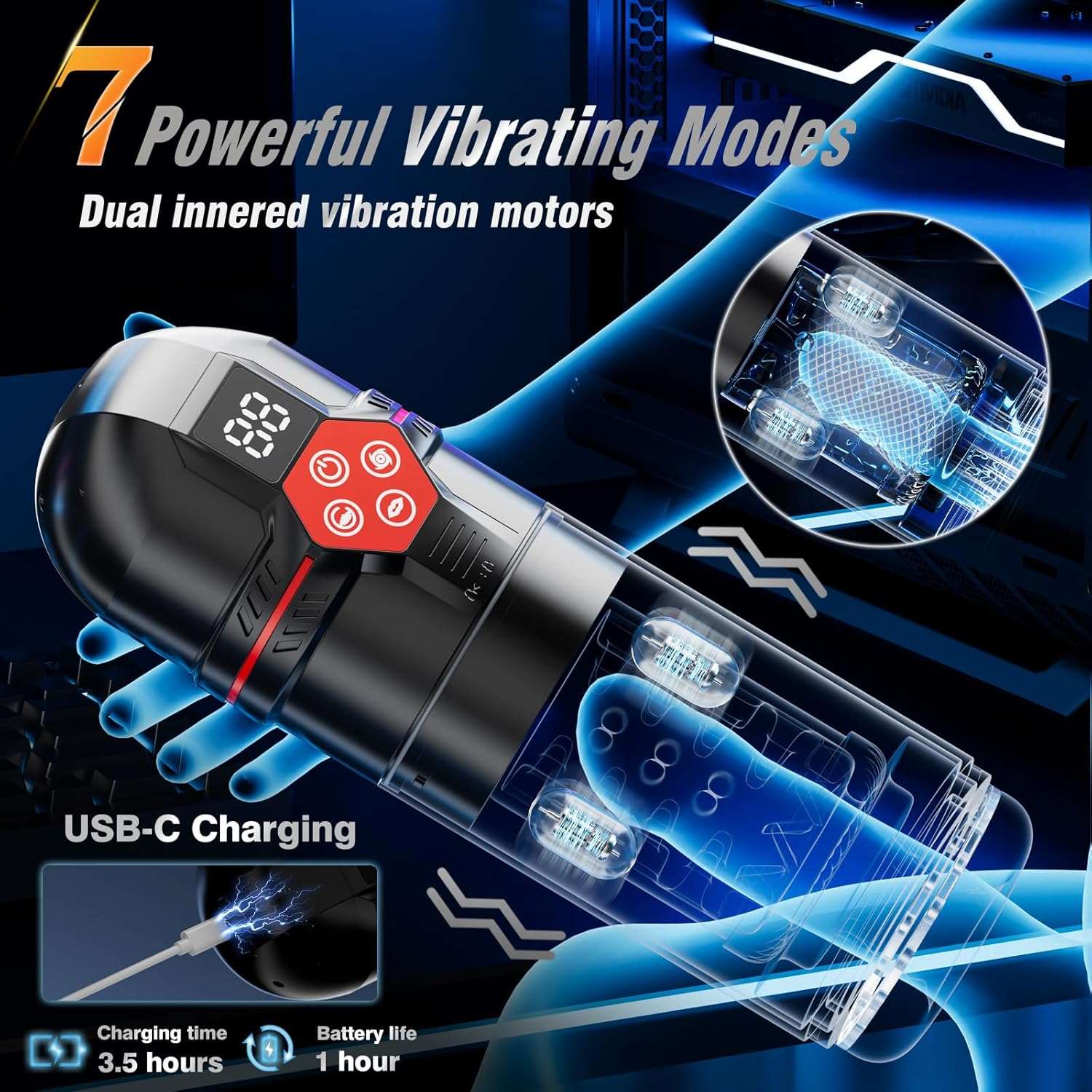 TeaseGrip 6 - in1 Male Masturbator Penis Pump - SinfulX