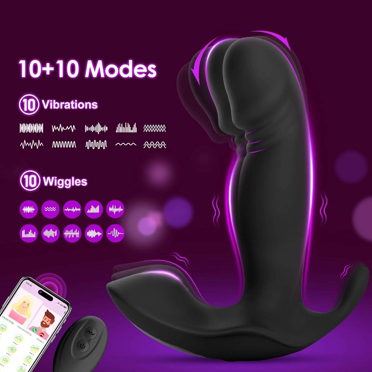 TemptCurve Vibrating Prostate Massager Dildo - SinfulX