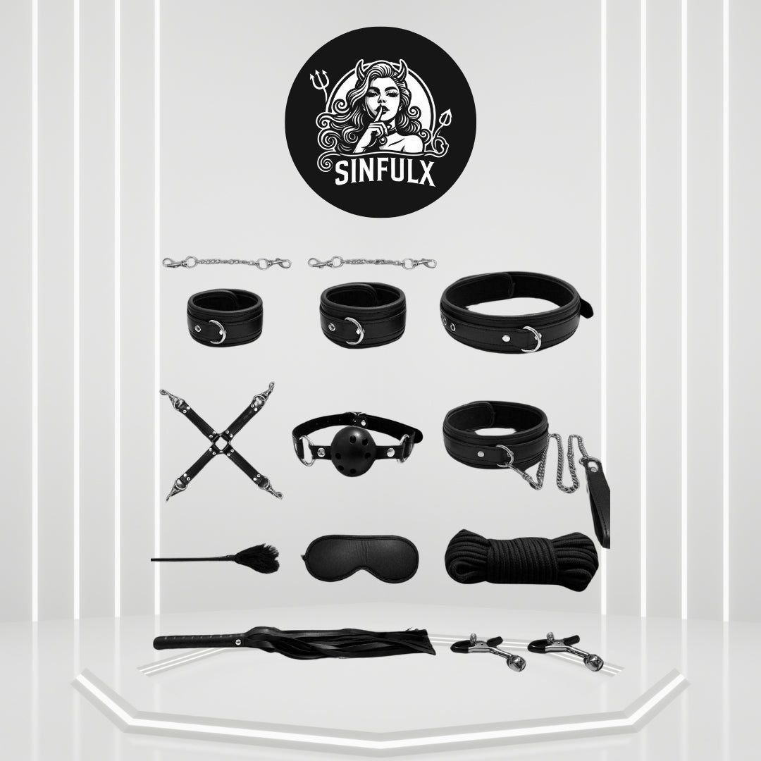 TemptationTrove Elite Couples BDSM Bondage Restraints Kit - SinfulX