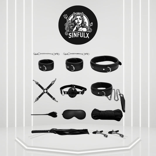 TemptationTrove Elite Couples BDSM Bondage Restraints Kit - SinfulX