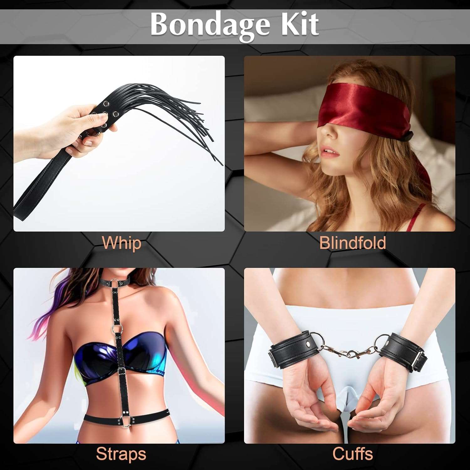 TetheredComfort BDSM Bondage Essentials Kit - SinfulX